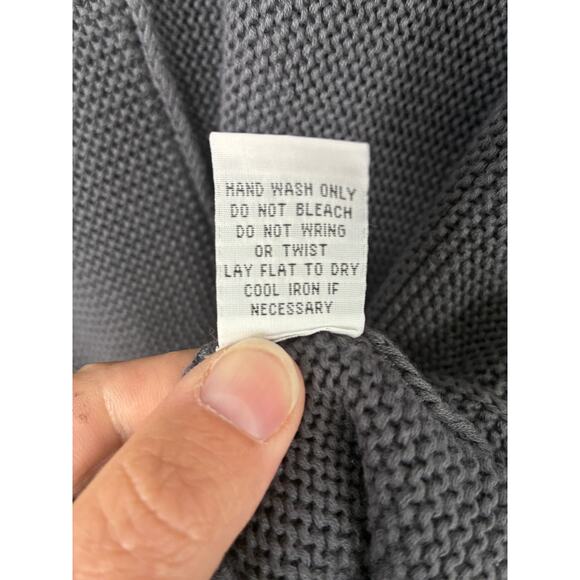 Habitat Clothes to Live in Tunic Sweater Women's XL Gray Pocket Lagenlook - Picture 6 of 7